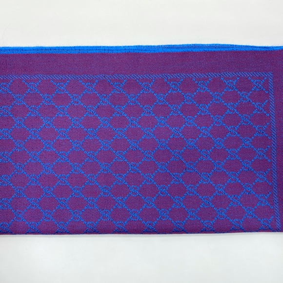 Gucci Wool Silk Jacquard GG Monogram Stenix Scarf - Picture 3 of 14